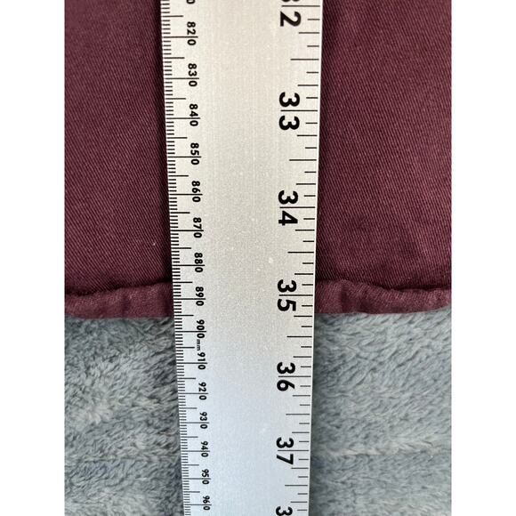 Men's Wrangler Riggs Workwear Burgundy Button Down Shirt Size XL - Excellent - Picture 9 of 10